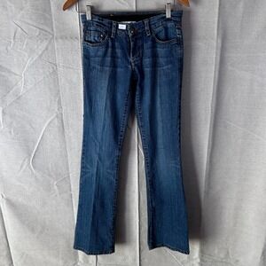 Red‎ by Marc Ecko Emerald Sentiment Bootcut Jeans Blue Denim Size 3 Y2K Low Rise